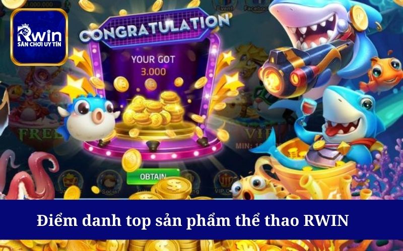 Bắn cá RWIN đem đến vô số tựa game đại dương hấp dẫn